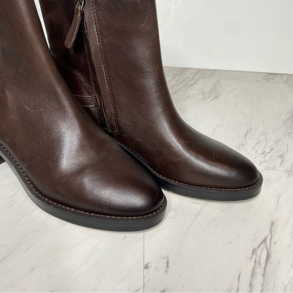 Franco Sarto Colt Brown Leather Bootie 9M - Picture 9 of 14
